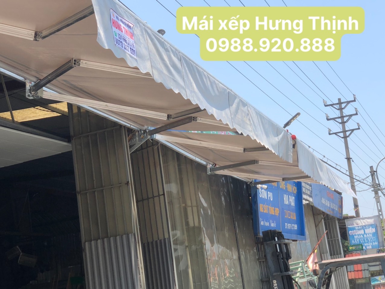 Mái hiên di động chữ A mẫu 00195